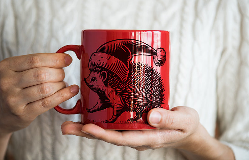 Christmas Hedgehog, Various Sizes + Digital Download
