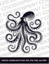 Decorative Octopus, Various Sizes + Digital Download
