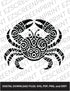 Patterned Crab, Various Sizes + Digital Download
