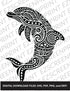 Patterned Dolphin, Various Sizes + Digital Download