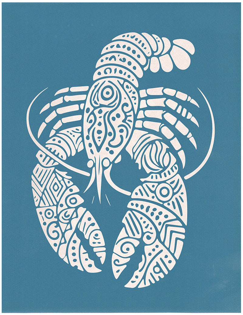 Patterned Lobster, Various Sizes + Digital Download