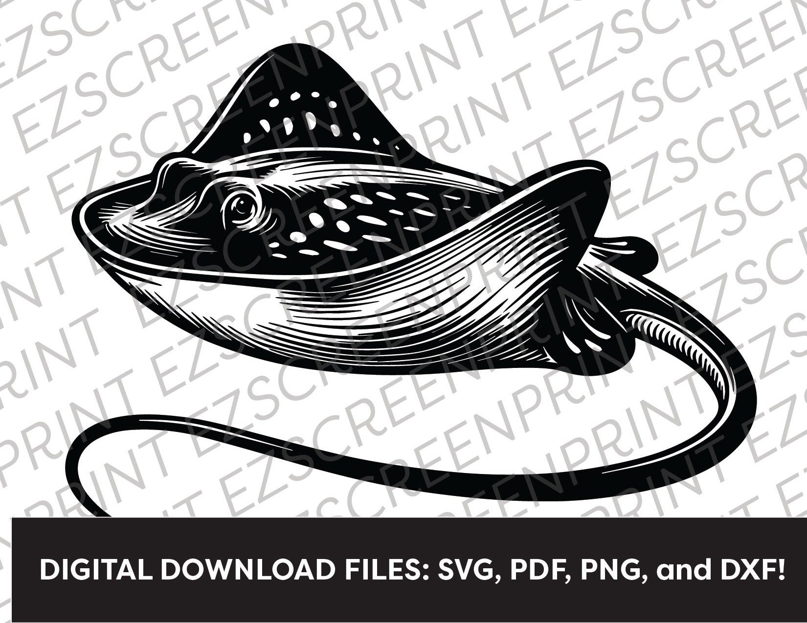 River Stingray, Various Sizes + Digital Download
