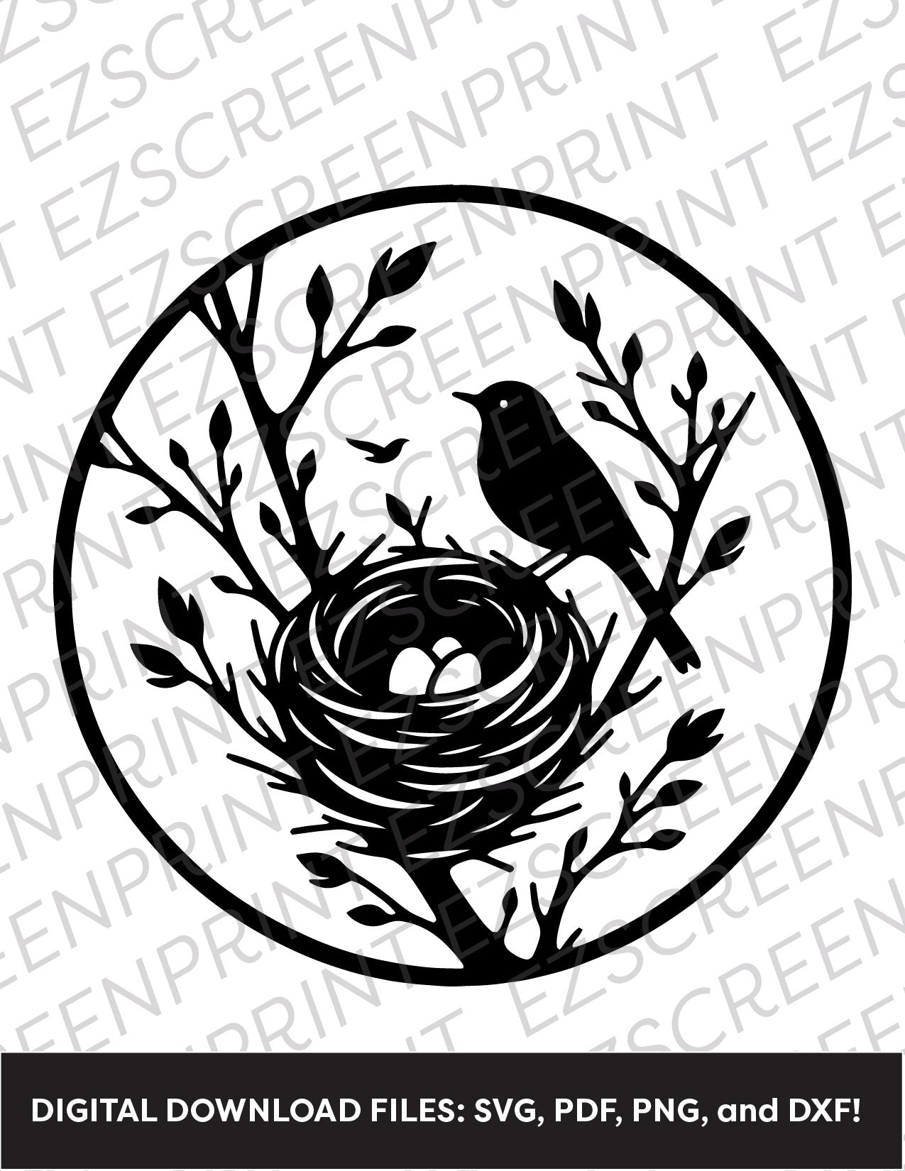 Robin's Nest Cameo, Various Sizes + Digital Download
