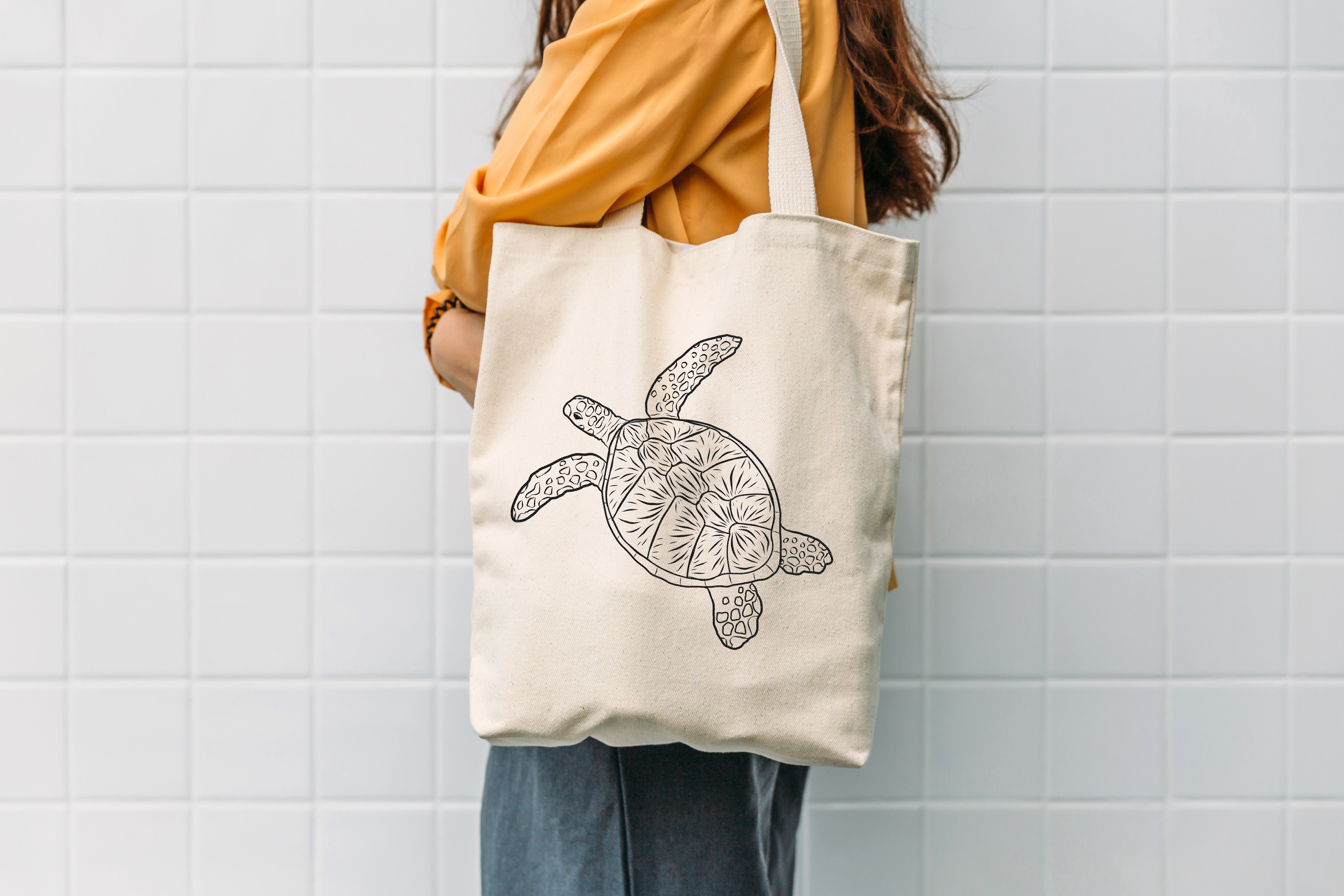 Sea Turtle Line Art, Various Sizes + Digital Download
