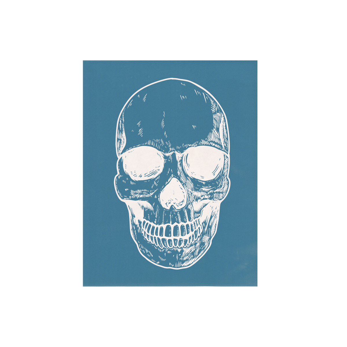 Sketched Skull, Various Sizes EZScreenPrint