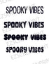 Spooky Vibes Pack, 8.5"x11"