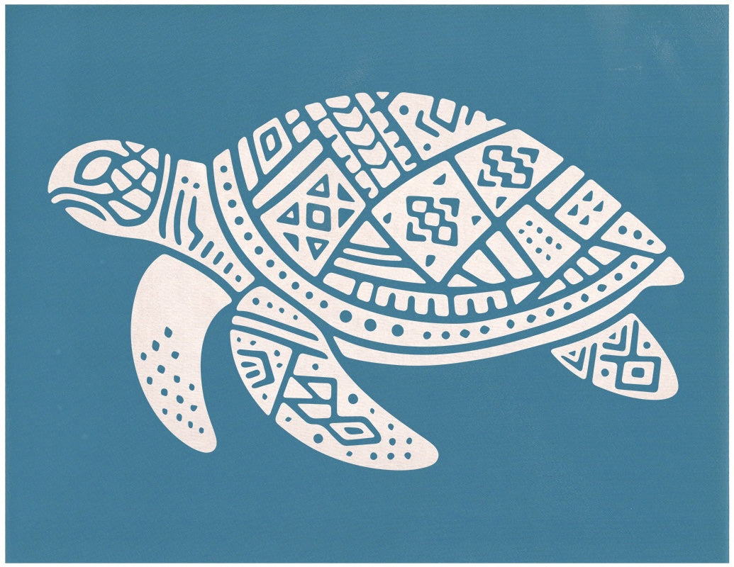 Decorative Sea Turtle, Various Sizes + Digital Download