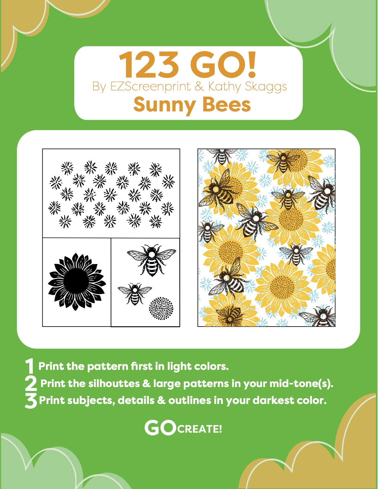123GO - Sunny Bees - Collaboration with Kathy Skaggs