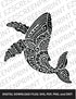 Patterned Humpback Whale, Various Sizes + Digital Download