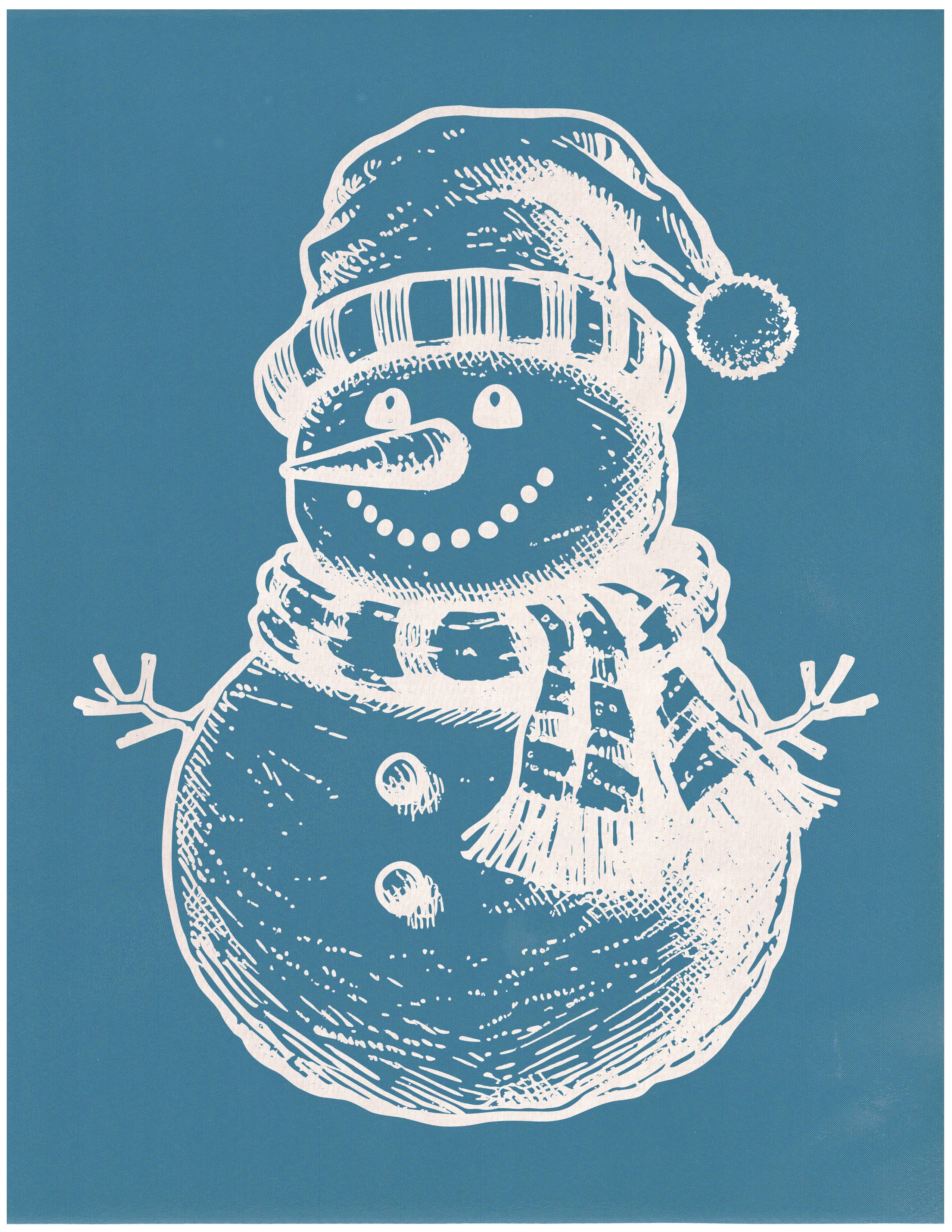 Vintage Snowman 1, Various Sizes