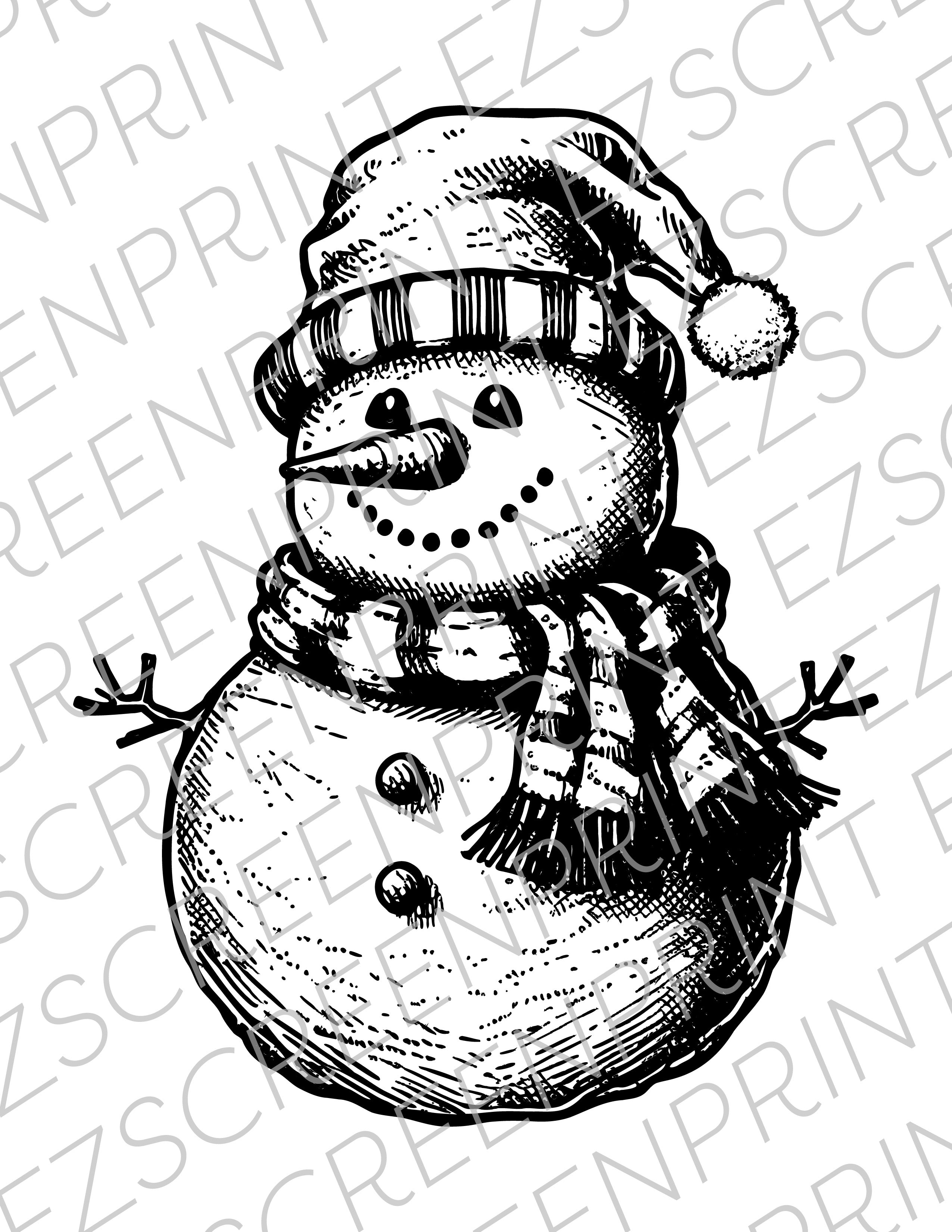 Vintage Snowman 1, Various Sizes