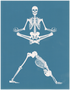 Yoga Skeletons 1, 8.5"x11"