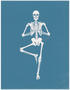 Yoga Skeleton 2, 8.5"x11"