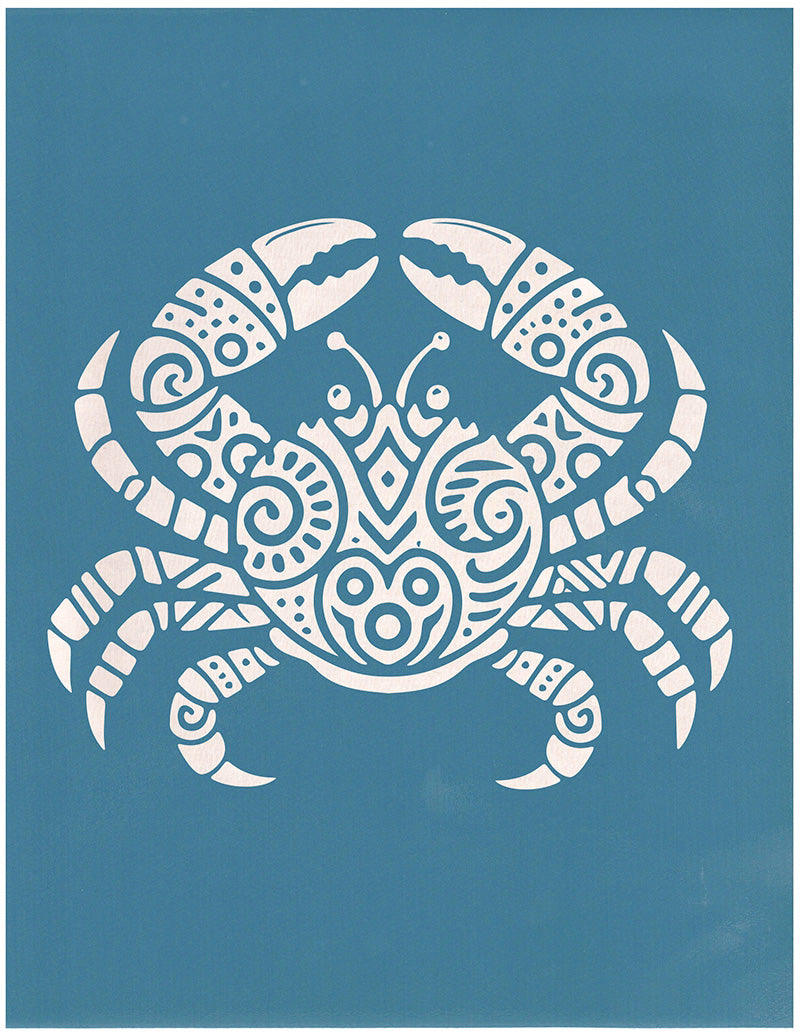Patterned Crab, Various Sizes + Digital Download