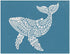 Patterned Humpback Whale, Various Sizes + Digital Download