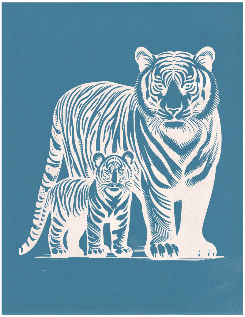 Tiger and Cub, Various Sizes + Digital Download