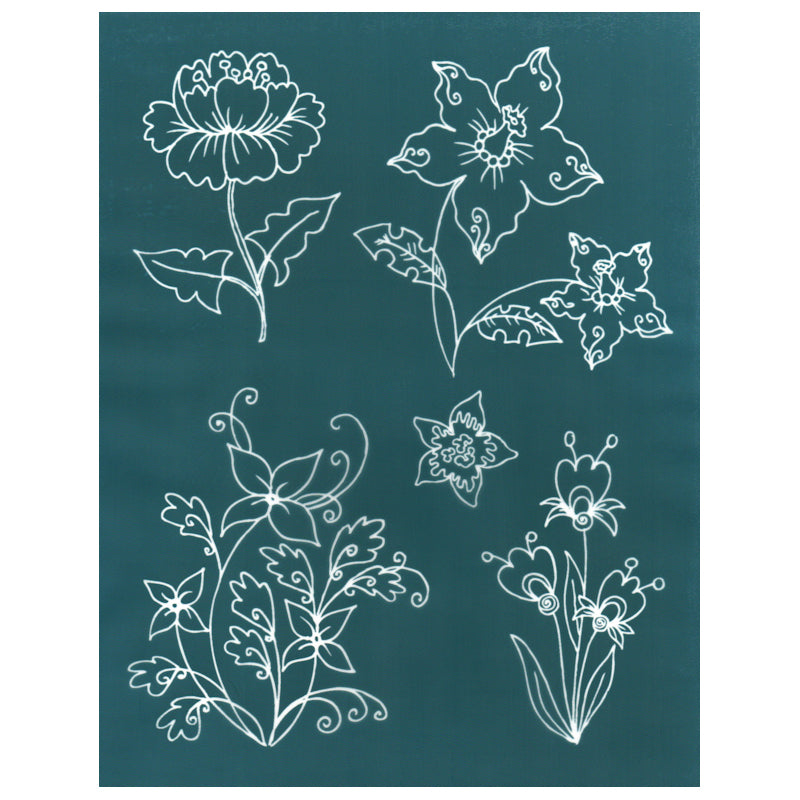 Flower Cluster Bundle DIY Silk Screen Print Stencil
