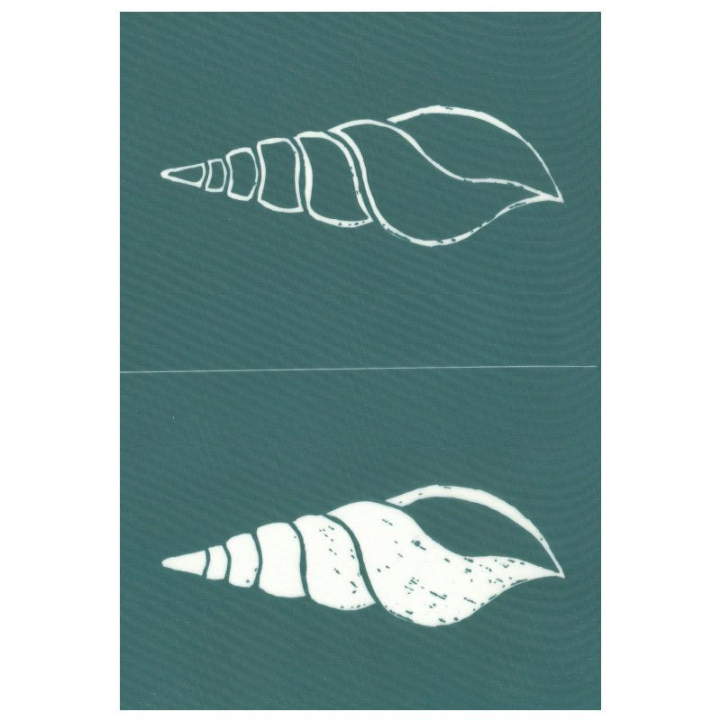 Ready To Use Silkscreen Stencil Tulip Shell Design