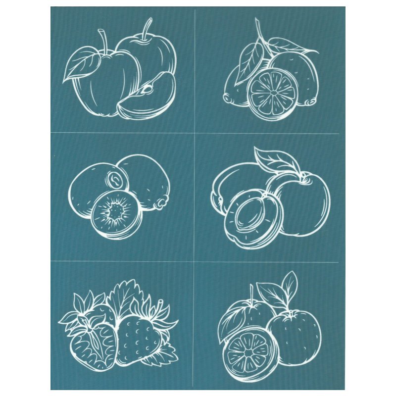 DIY Designer Silk Screening Stencil Fruits 