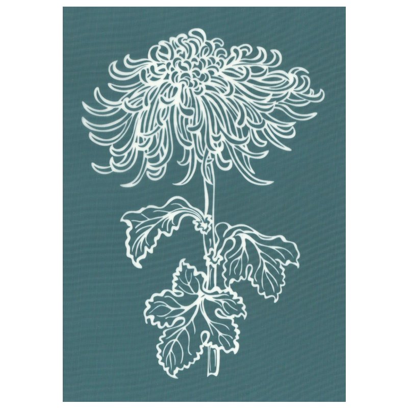 DIY Silk Screen Printing Stencil Japanese Chrysanthemum