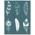 Feather Design Silk Screen Print Ceramic Stencil
