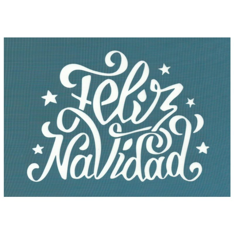 Feliz Navidad Merry Christmas Script Silk Screen Stencil