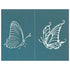 Butterfly Design Ceramic Silk Screening Stencil