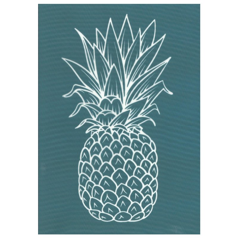 Ready To Use Designer Silkscreen Print Stencil Pineapple Fruit
