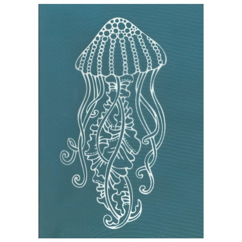 DIY Screen Printing At Home Silk Screen Stencil Ocean Sea Life Jellyfish