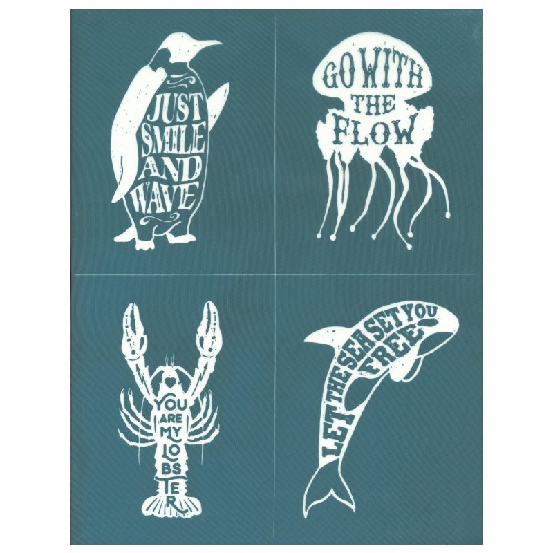 Inspiration Animal Quotes Designer Silkscreen Stencil