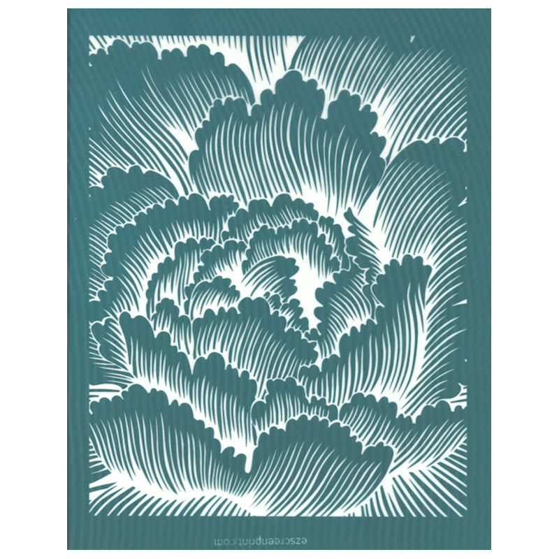 Designer Silk Screen Print Stencil Carnation Peony Flower