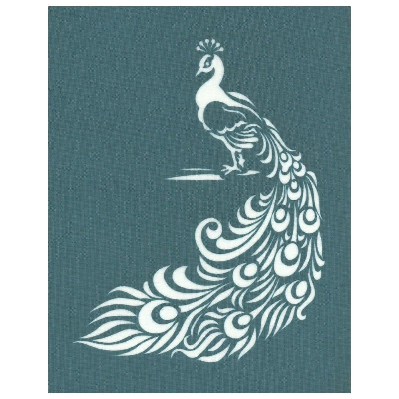 DIY Designer Silkscreen Stencil Peacock