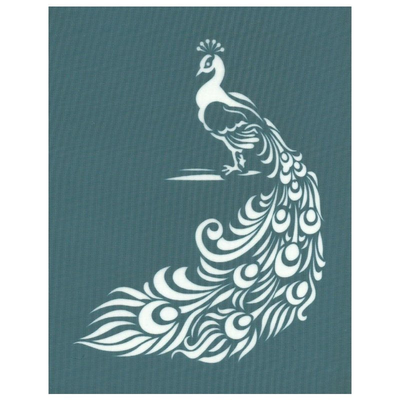 DIY Designer Silkscreen Stencil Peacock 
