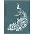 DIY Designer Silkscreen Stencil Peacock
