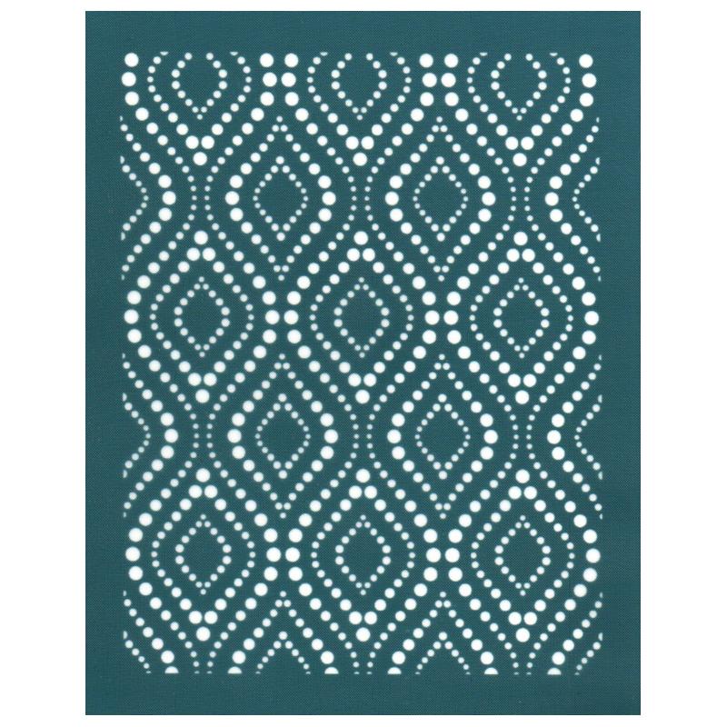 Halftone Arabesque Pattern DIY Silk Screen Print Design Stencil