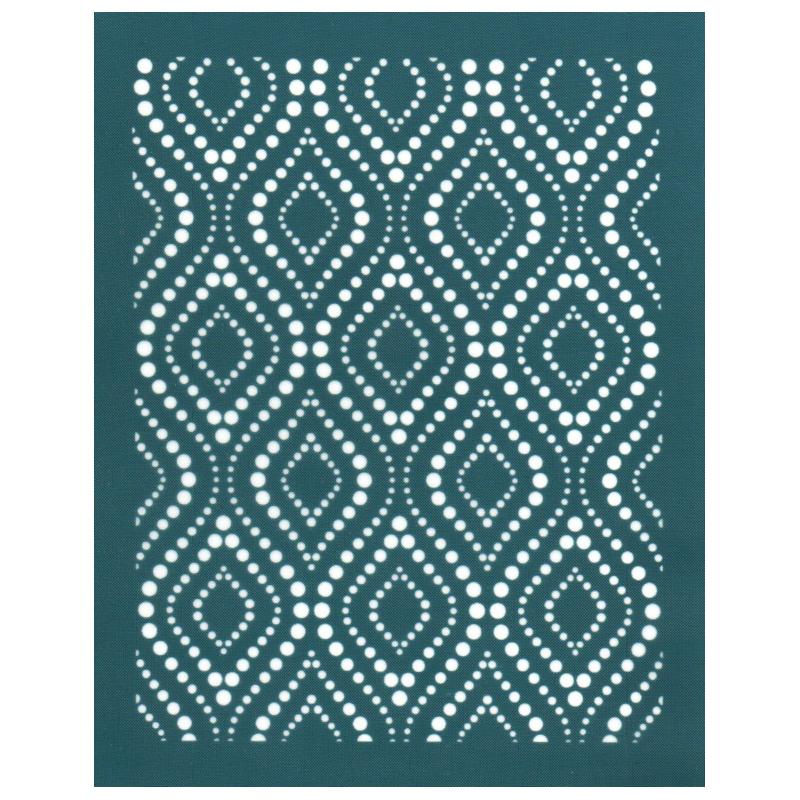Halftone Arabesque Pattern DIY Silk Screen Print Design Stencil