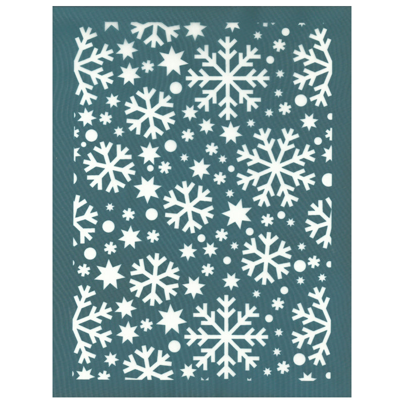 Snowflake Pattern Design Silkscreen Stencil