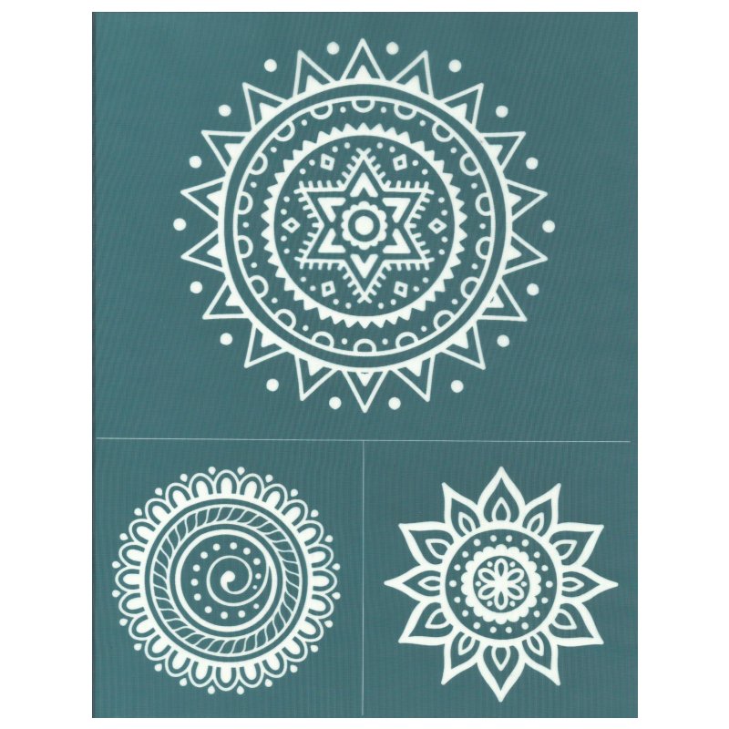 DIY Silk Screen Design Stencil Mandala Patterns