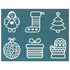 DIY Silk Screen Design Stencil, Christmas Cluster