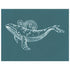 DIY Designer Silk Screen Stencil, Ocean Animal Sea Life Whale