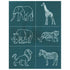 Safari African Animals DIY Screen Printing Designer Stencil