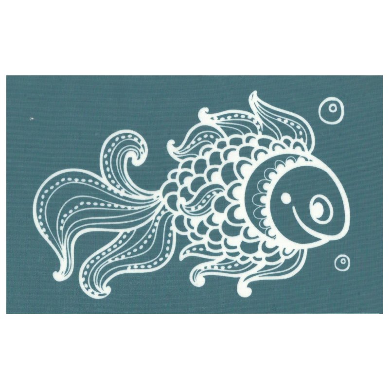 DIY Silkscreen Printing Stencil Decorative Fish