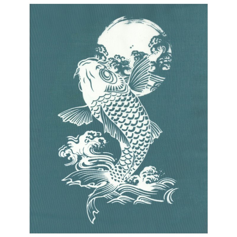 DIY Screen Printing At Home Silk Screen Stencil Koi Fish