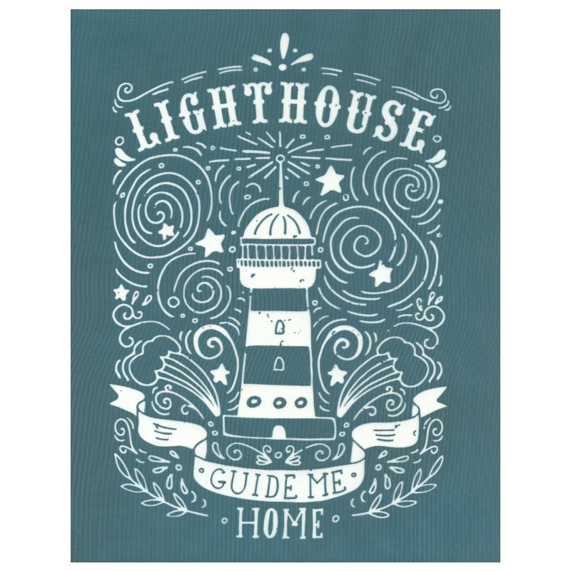 DIY Screen Printing Stencil Lighthouse Ocean Nautical Design