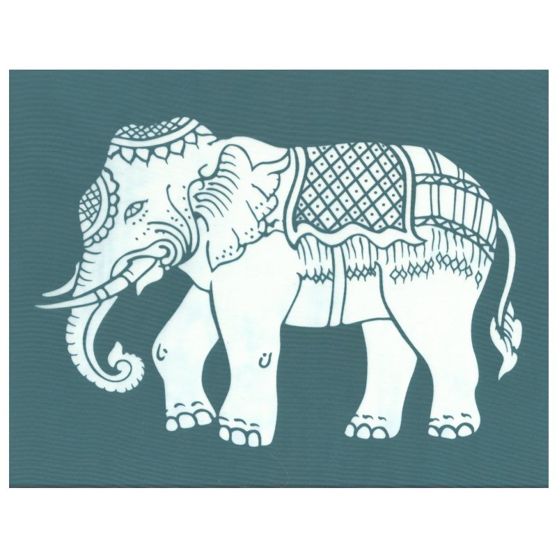 DIY Screen Printing Traditional Thai Elephant Silkscreen Stencil