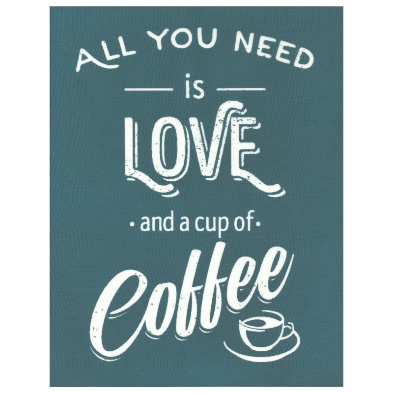 Love & Coffee Silk Screen Design Stencil