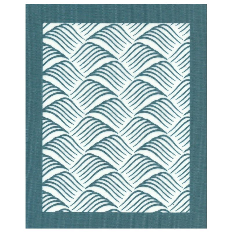 DIY Designer SilkScreen Japanese Wave Motif Pattern