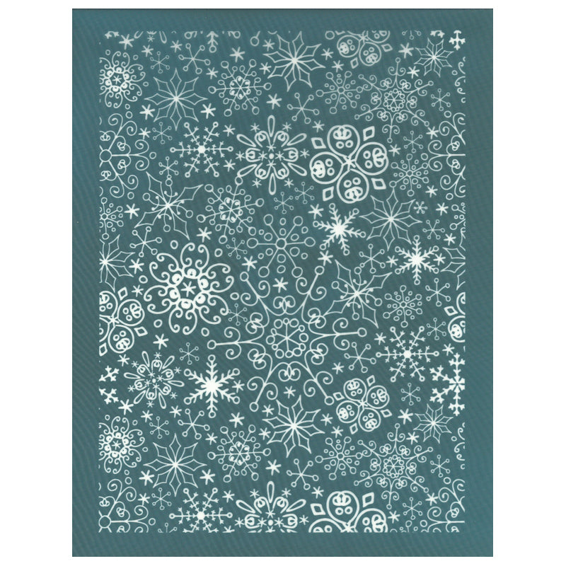 Christmas Holiday Snowflake Pattern Silk Screen Design Stencil