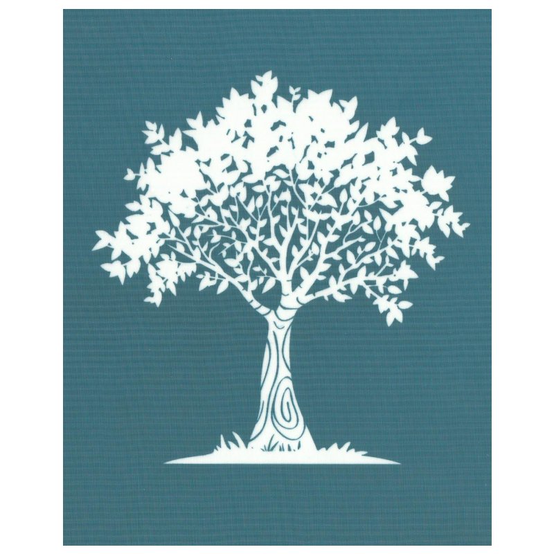 DIY Ready To Use Silkscreen Print Stencil, Swirl Trunk Tree