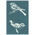 DIY Designer Silks Screening Stencil, Birds on Branches